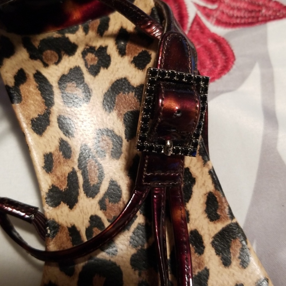 Stuart Weitzman Strappy Leopard Print Sandal - image 3